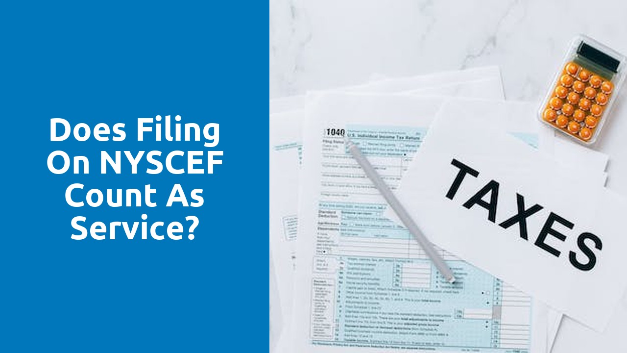 Does filing on NYSCEF count as service?